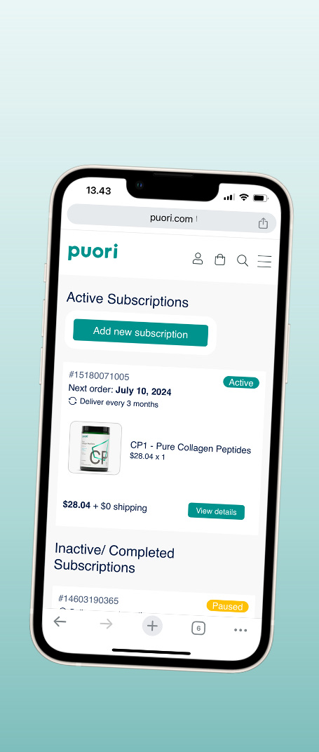 Manage your subscription